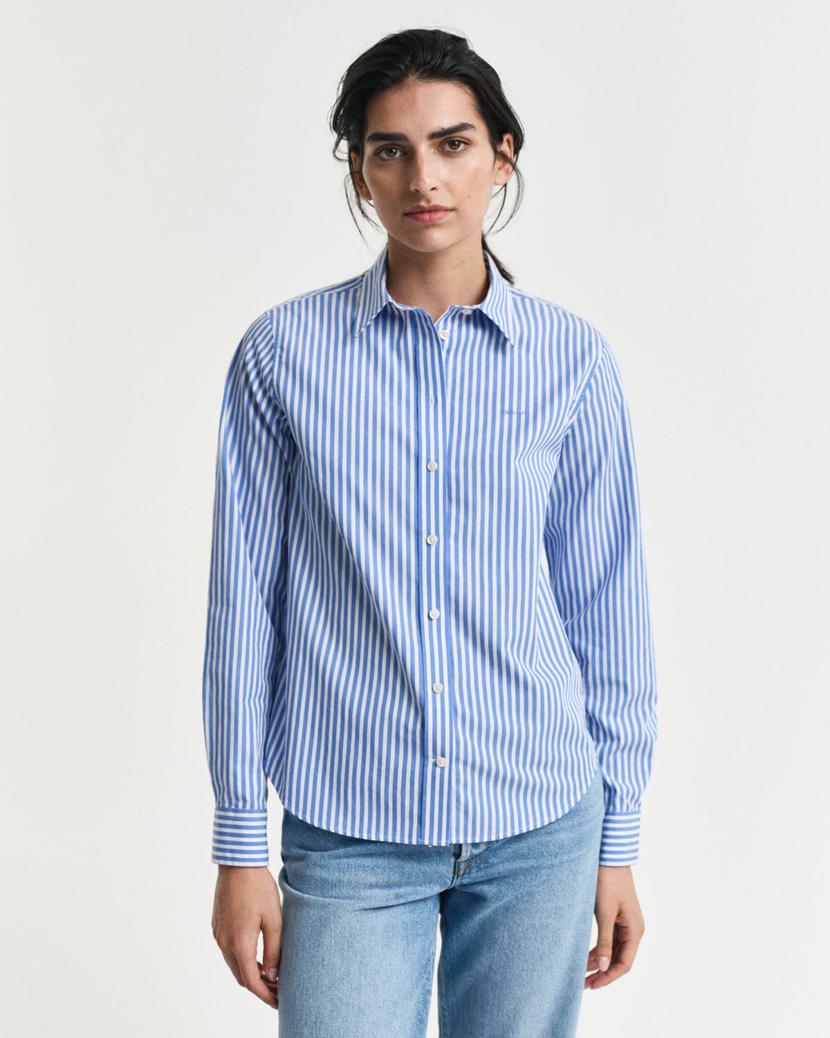 Regular Fit Striped Poplin Shirt