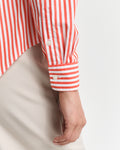 ORANGE RED, REG CLASSIC POPLIN STRIPED SHIRT, CLOSE-UP BY GANT AU.