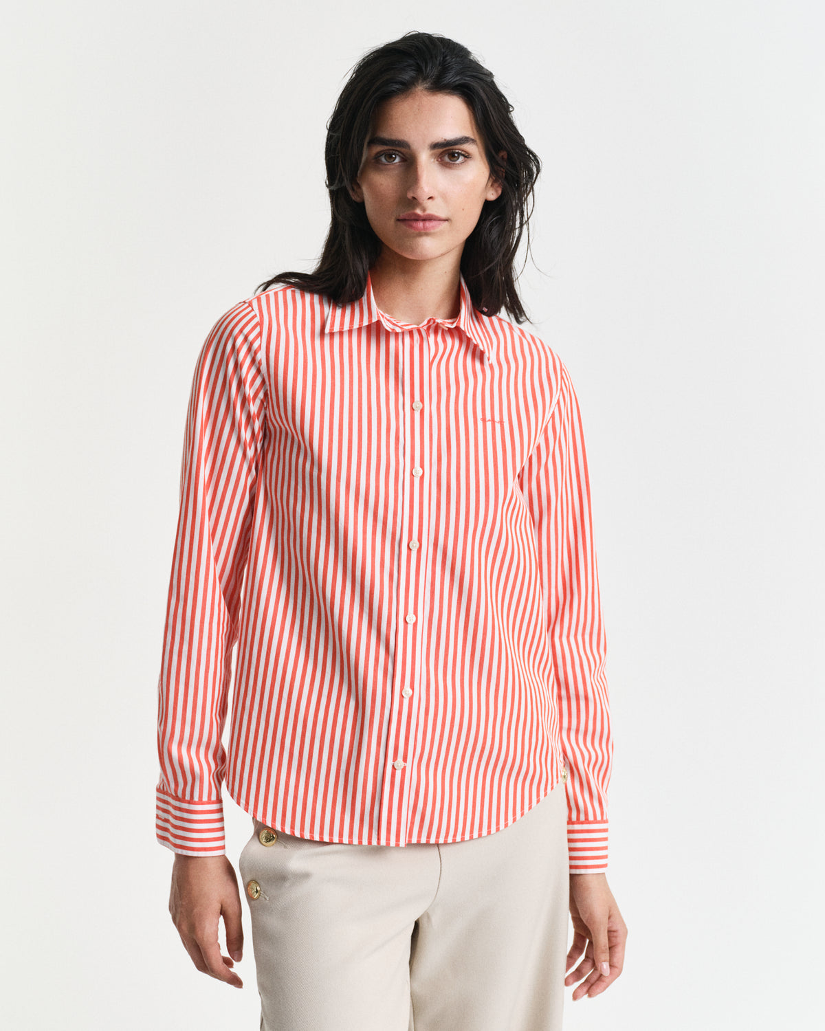 Regular Fit Striped Poplin Shirt