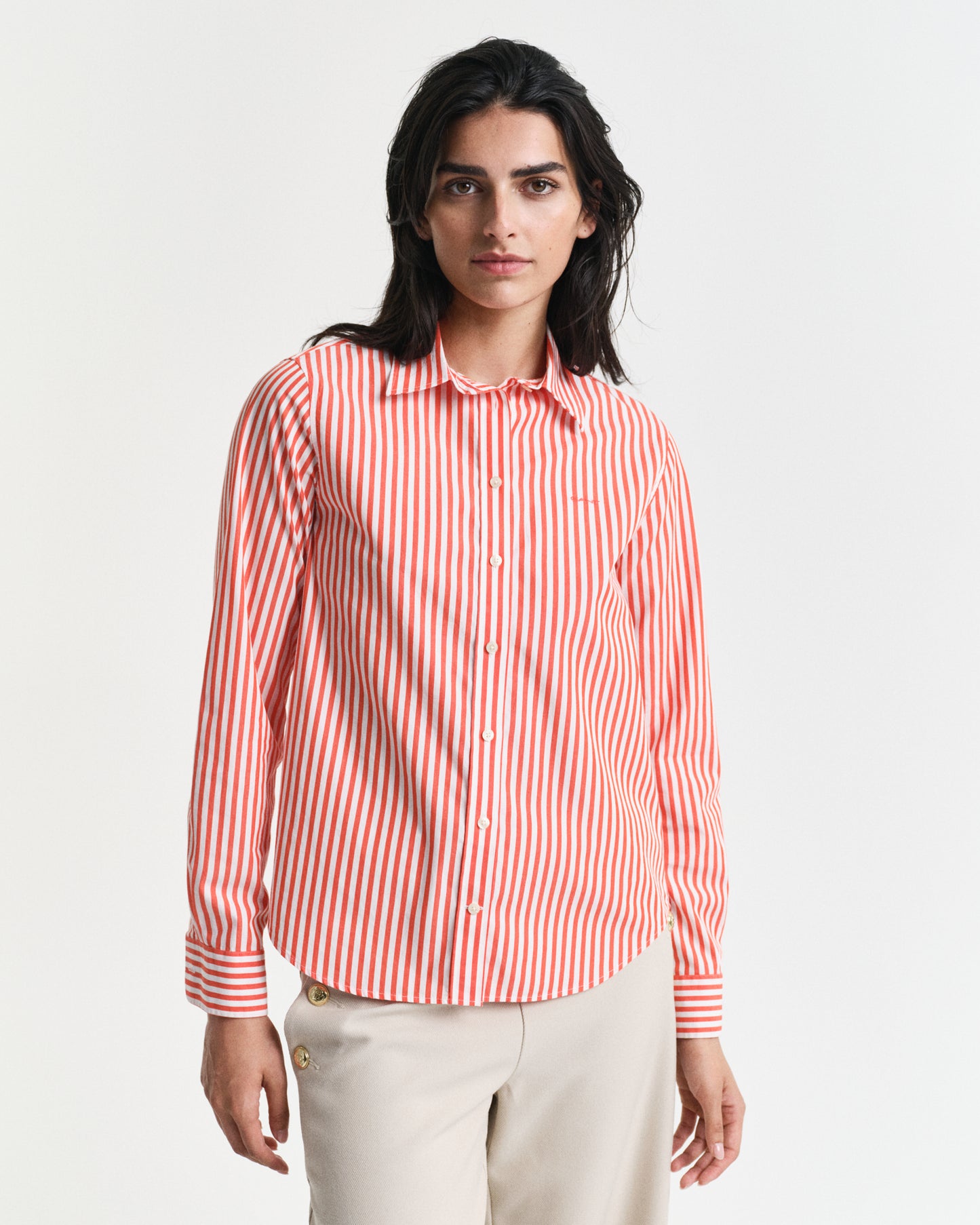 Regular Fit Striped Poplin Shirt