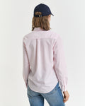 LIGHT PINK, REG CLASSIC POPLIN STRIPED SHIRT, BACK-VIEW BY GANT AU.