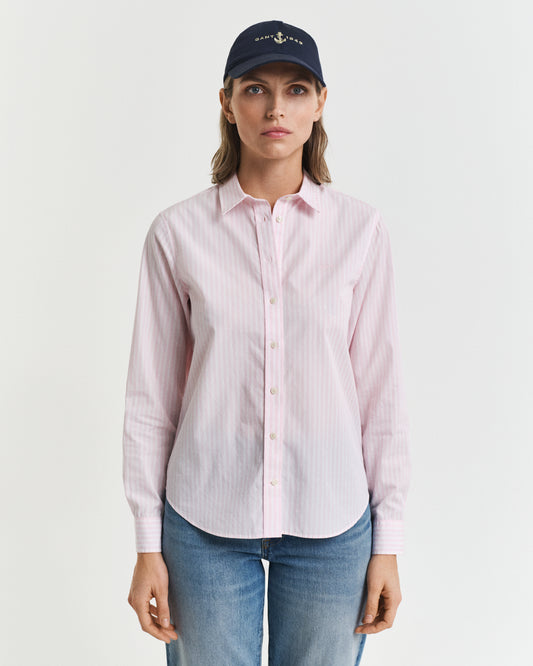 Regular Fit Striped Poplin Shirt
