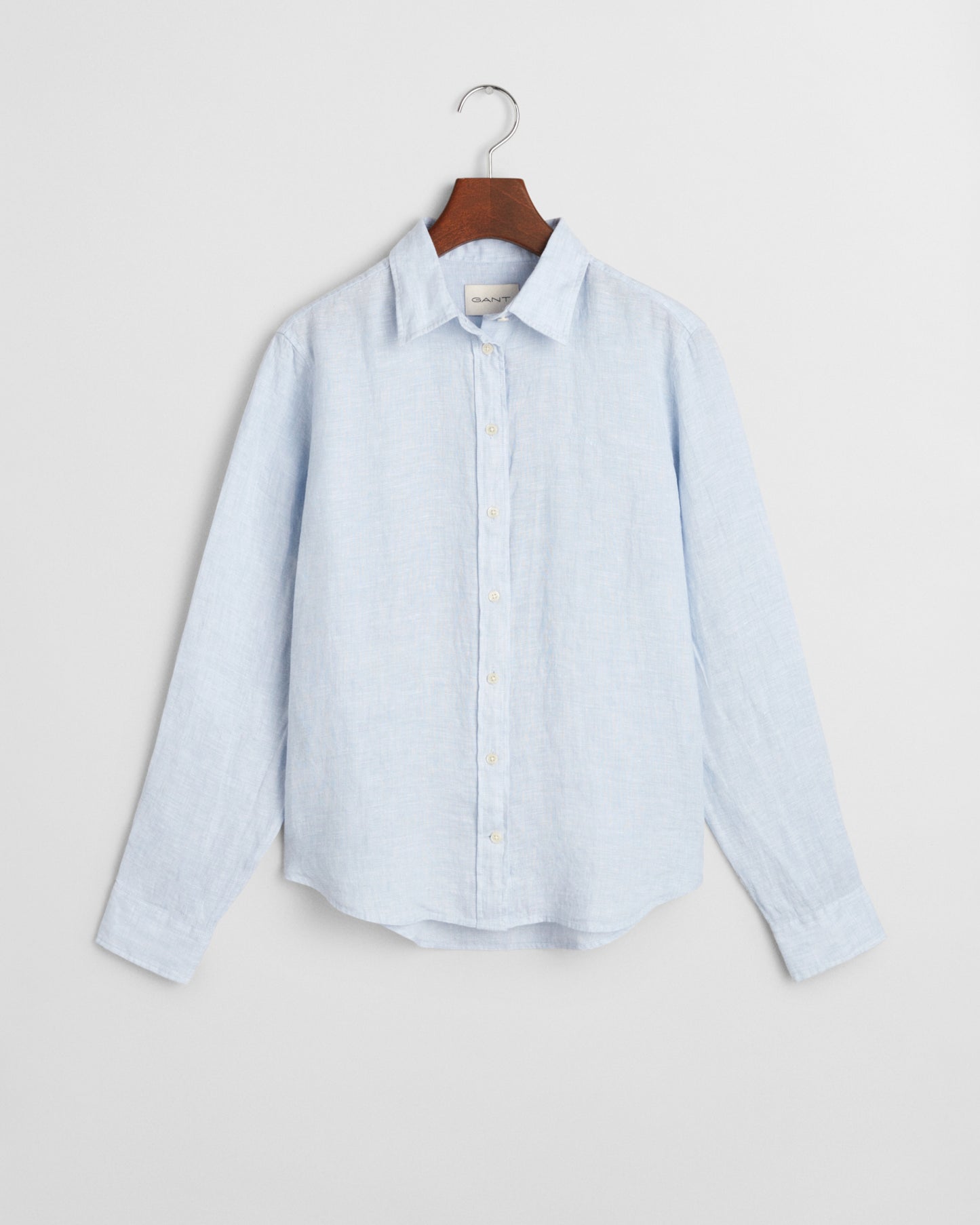 LIGHT BLUE, REG LINEN SHIRT, FLAT-LAY BY GANT AU.