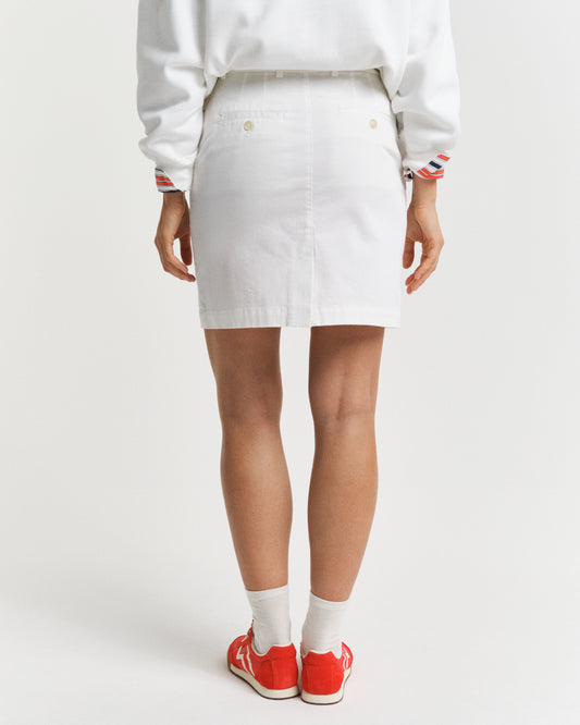 EGGSHELL, CHINO SKIRT, BACK-VIEW BY GANT AU.