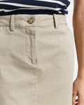 MODEL WEARING CHINO SKIRT