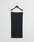 EVENING BLUE, STRETCH COTTON CABLE SKIRT, FLAT-LAY BY GANT AU.