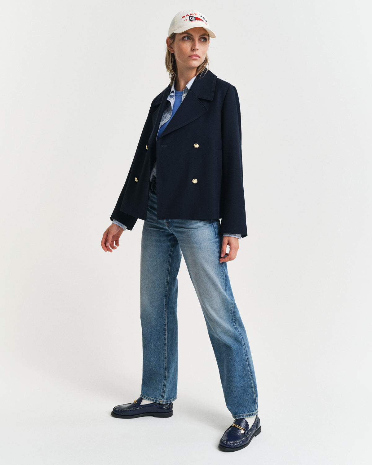 EVENING BLUE, SPRING PEACOAT BY GANT AU.