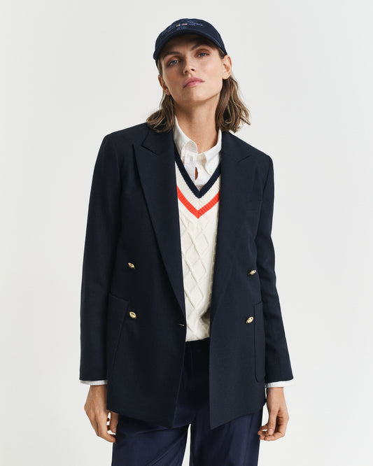EVENING BLUE, REG CLUB BLAZER, FRONT-VIEW BY GANT AU.