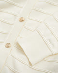 EGGSHELL, TEXTURED COTTON CARDIGAN, CLOSE-UP BY GANT AU.