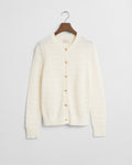 EGGSHELL, TEXTURED COTTON CARDIGAN BY GANT AU.