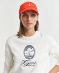 EGGSHELL, GRAPHIC COTTON C-NECK, CLOSE-UP BY GANT AU.