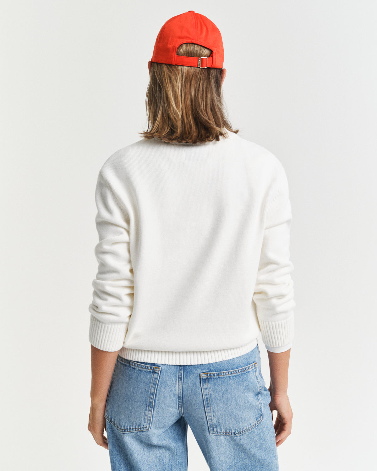 EGGSHELL, GRAPHIC COTTON C-NECK, BACK-VIEW BY GANT AU.