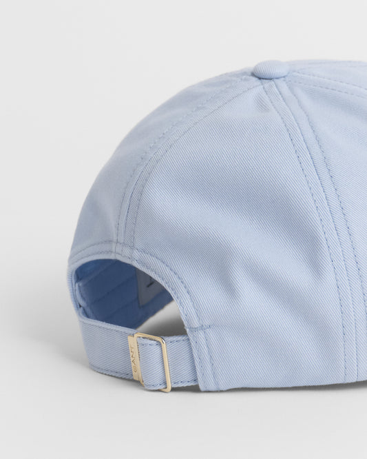 FRESH BLUE, SHIELD COTTON TWILL CAP, CLOSE-UP BY GANT AU.