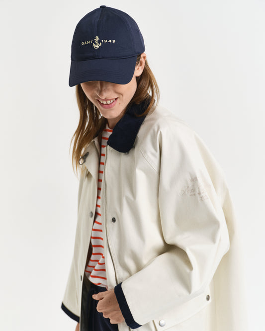 EVENING BLUE, ANCHOR SATIN CAP BY GANT AU.
