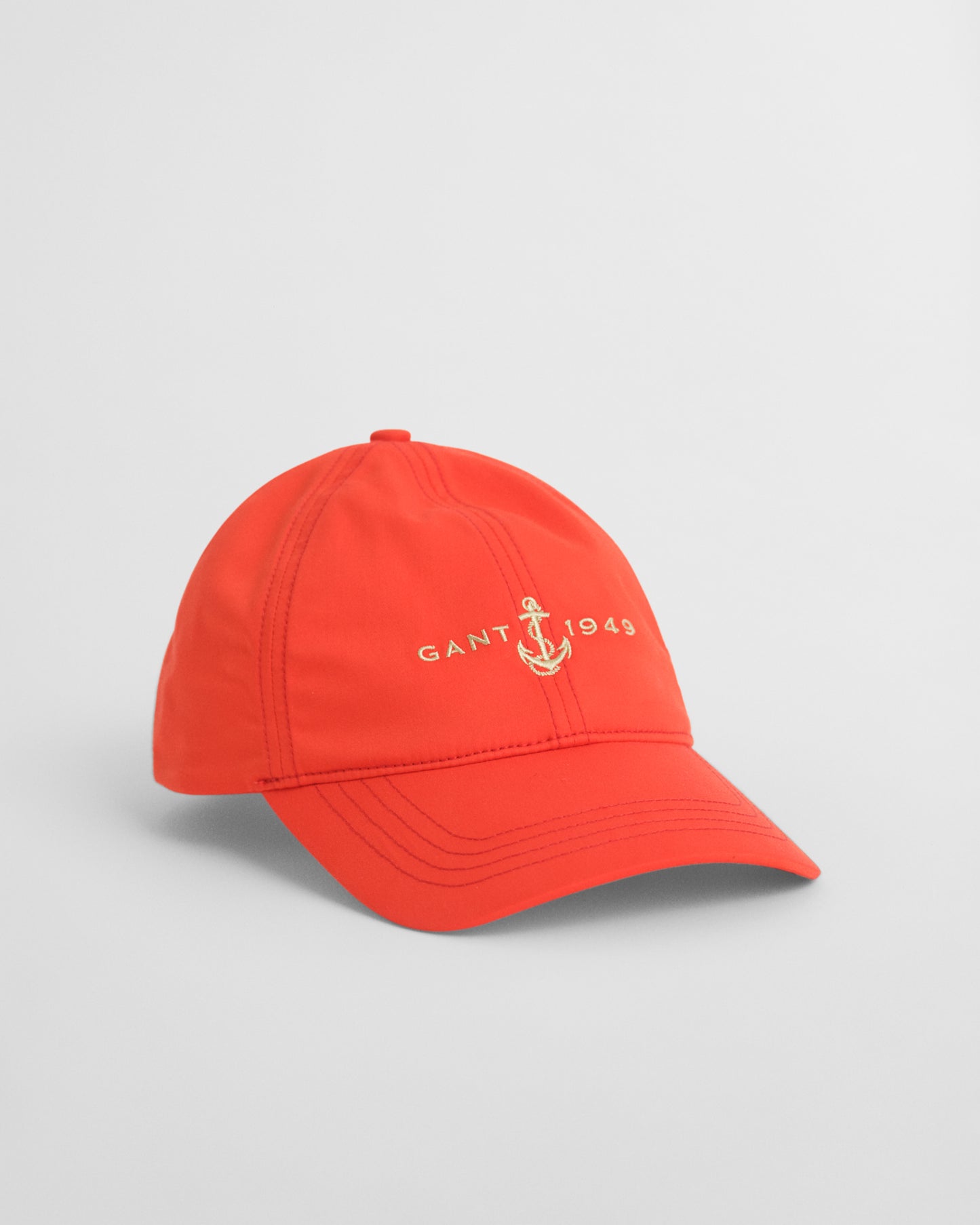 ORANGE RED, ANCHOR SATIN CAP, FRONT-VIEW BY GANT AU.