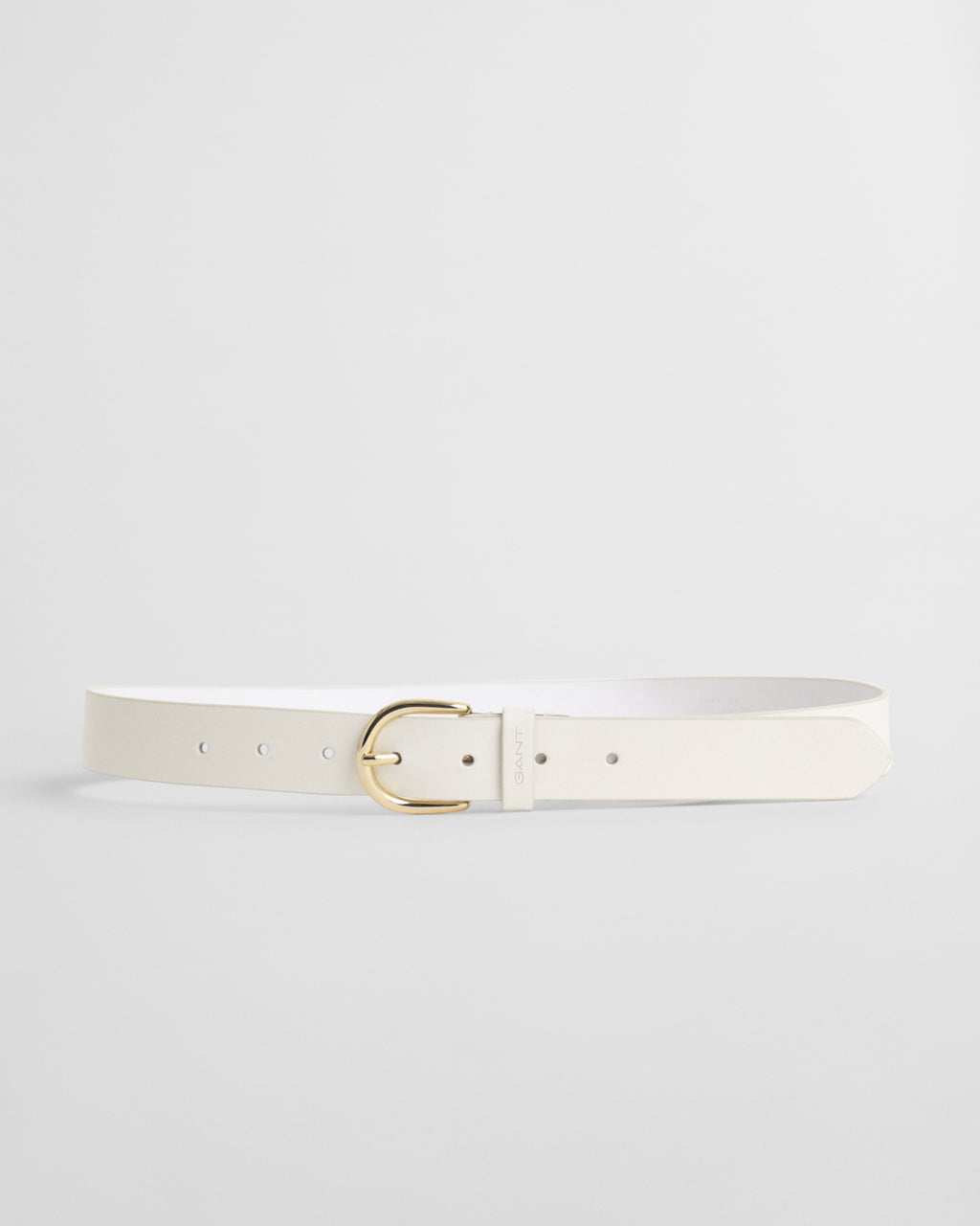 CREAM, LEATHER BELT BY GANT AU.