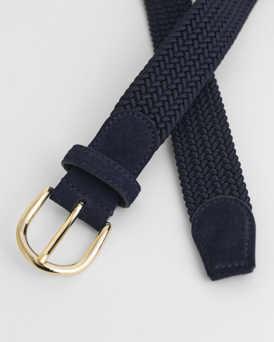MARINE, ELASTIC BRAIDED BELT, CLOSE-UP BY GANT AU.
