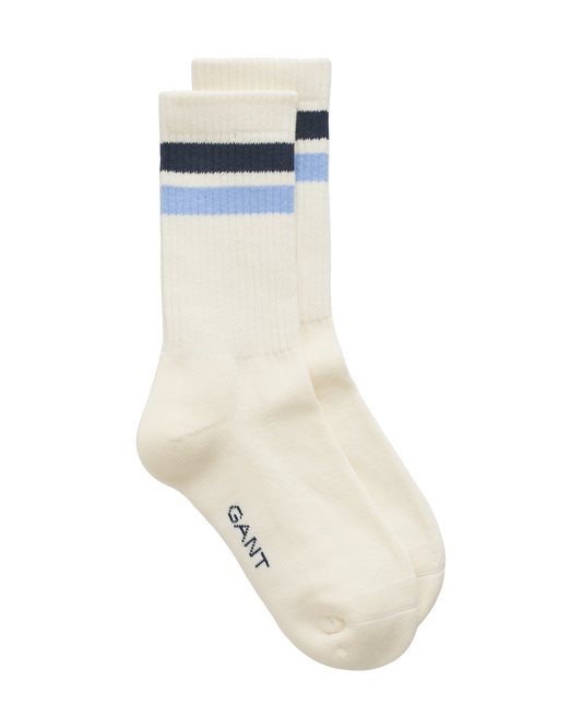 EVENING BLUE, SPORT SOCKS, FRONT-VIEW BY GANT AU.