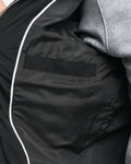 BLACK, QUILTED WINDCHEATER, CLOSE-UP BY GANT AU.