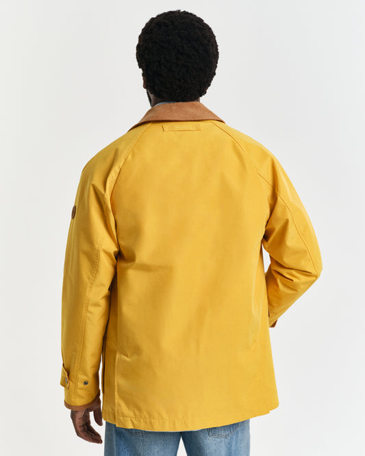 GOLDEN YELLOW, SPRING DECKER JACKET, BACK-VIEW BY GANT AU.