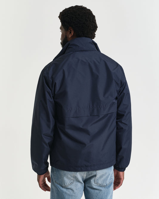 EVENING BLUE, LIGHTWEIGHT WINDSHIELDER JACKET, BACK-VIEW BY GANT AU.