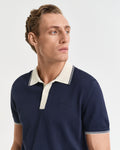 EVENING BLUE, MODAL BLEND SS POLO, CLOSE-UP BY GANT AU.