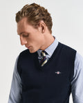 EVENING BLUE, CLASSIC COTTON SLIPOVER, CLOSE-UP BY GANT AU.
