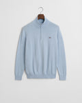 FRESH BLUE, CLASSIC COTTON HALF ZIP, FLAT-LAY BY GANT AU.