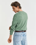 KALAMATA GREEN, SUNFADED C-NECK, BACK-VIEW BY GANT AU.