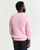 CALIFORNIA PINK, COTTON CABLE C-NECK, BACK-VIEW BY GANT AU.