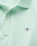 FADED MINT, SHIELD SS PIQUE, CLOSE-UP BY GANT AU.