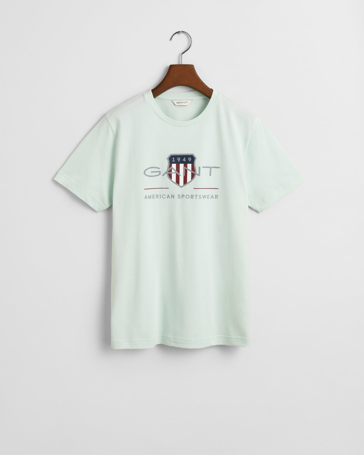 FADED MINT, ARCHIVE SHIELD SS T-SHIRT BY GANT AU.