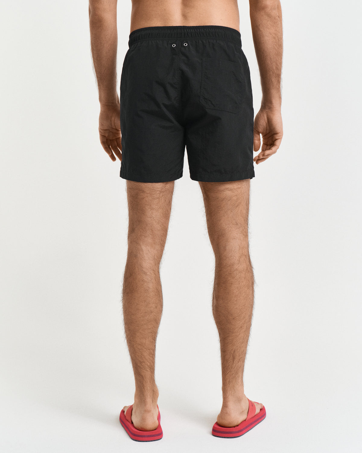 BLACK, SWIM SHORTS, BACK-VIEW BY GANT AU.