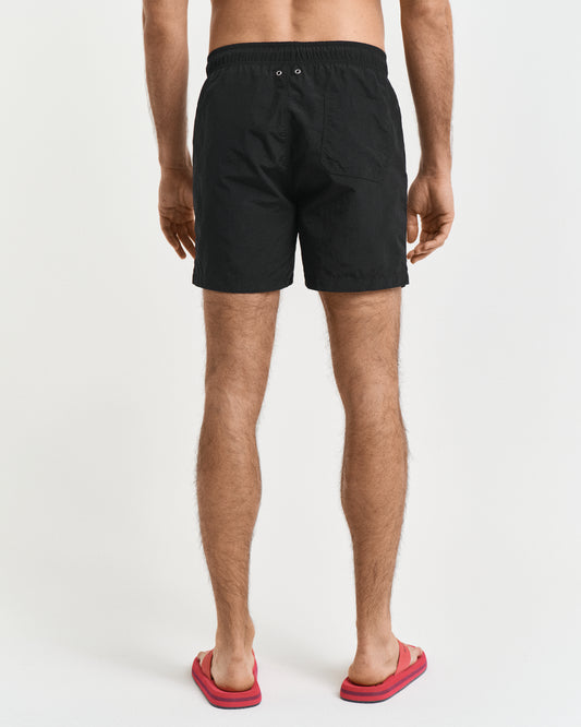 BLACK, SWIM SHORTS, BACK-VIEW BY GANT AU.