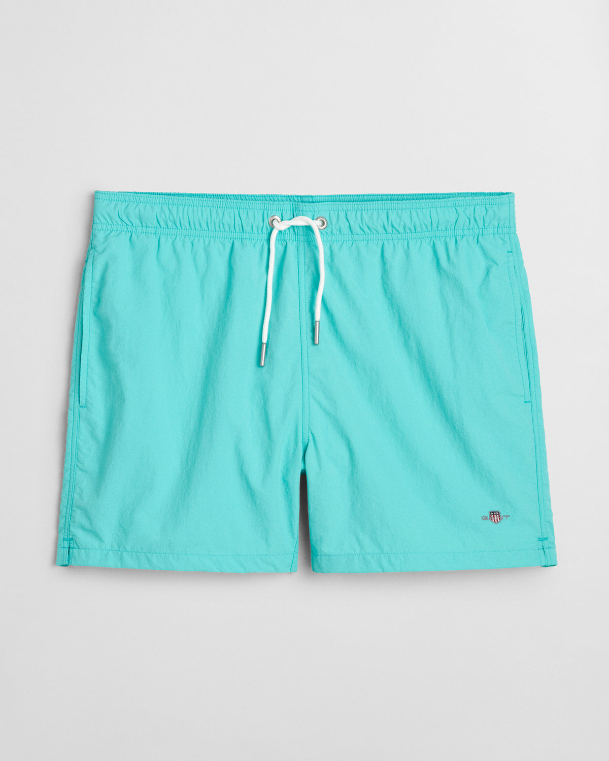 TROPIC BLUE, SWIM SHORTS, FRONT-VIEW BY GANT AU.