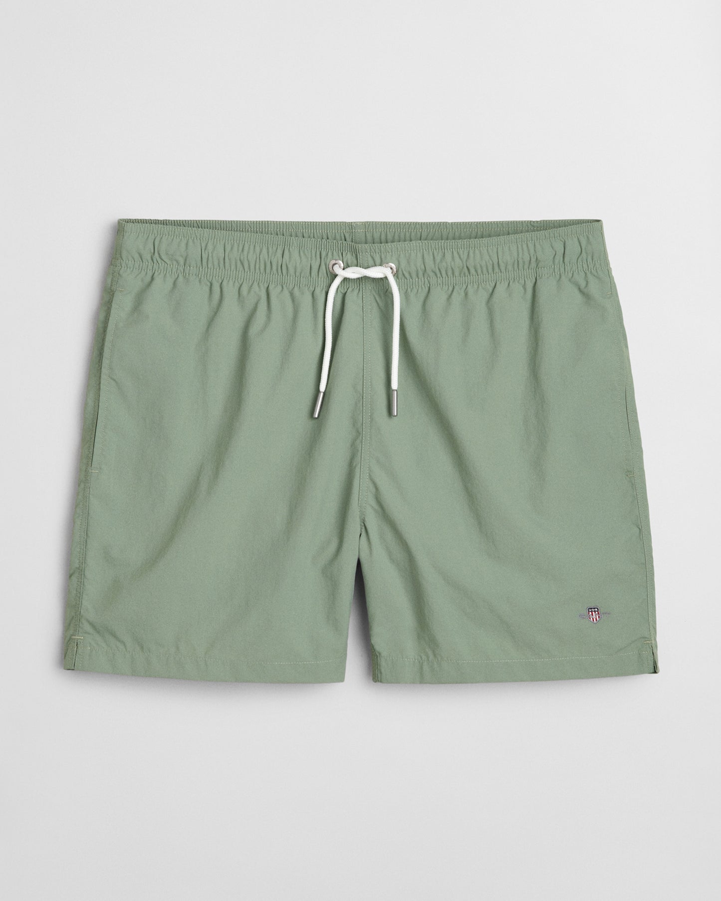 KALAMATA GREEN, SWIM SHORTS, FRONT-VIEW BY GANT AU.