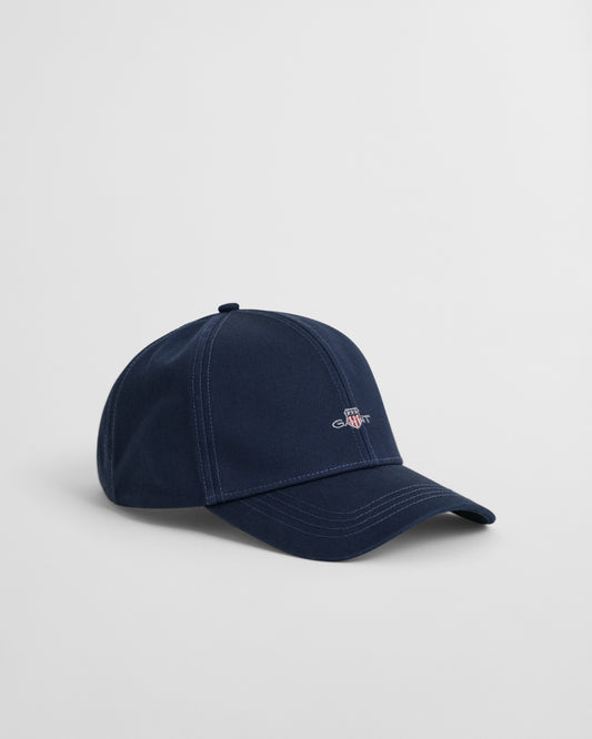 MARINE, HIGH SHIELD COTTON TWILL CAP, FRONT-VIEW BY GANT AU.