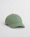 KALAMATA GREEN, SHIELD COTTON TWILL CAP BY GANT AU.