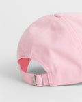 CALIFORNIA PINK, SHIELD COTTON TWILL CAP, CLOSE-UP BY GANT AU.