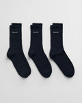 MARINE, SPORT SOCKS 3-PACK BY GANT AU.