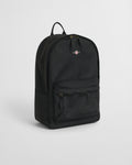 BLACK, ARCHIVE SHIELD BACKPACK, FLAT-LAY BY GANT AU.