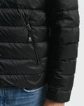 BLACK, LIGHT DOWN JACKET, CLOSE-UP BY GANT AU.