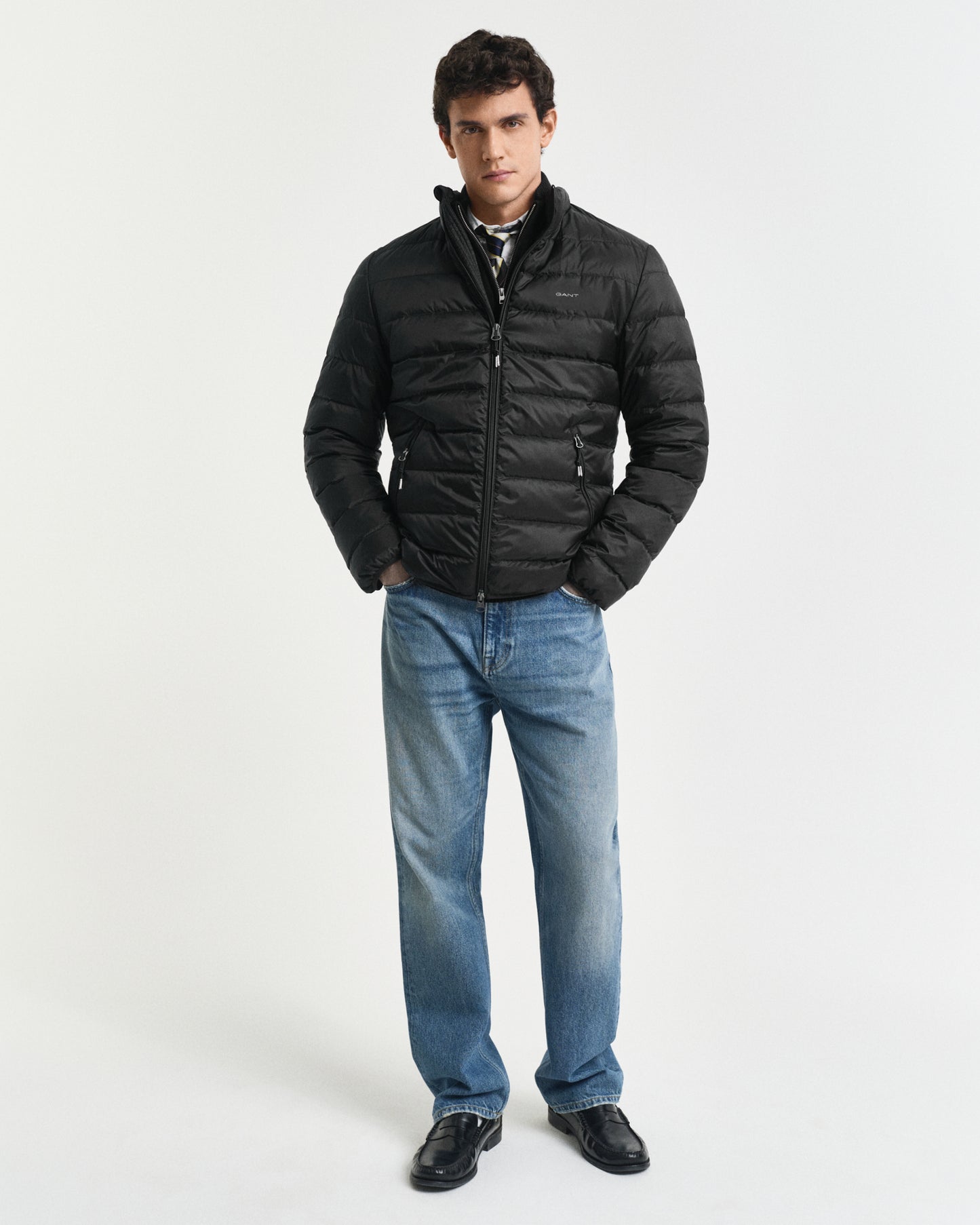 BLACK, LIGHT DOWN JACKET BY GANT AU.