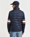 EVENING BLUE, LIGHT DOWN VEST, BACK-VIEW BY GANT AU.