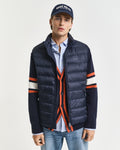 EVENING BLUE, LIGHT DOWN VEST, FRONT-VIEW BY GANT AU.