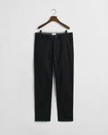 BLACK, REGULAR TWILL CHINOS BY GANT AU.