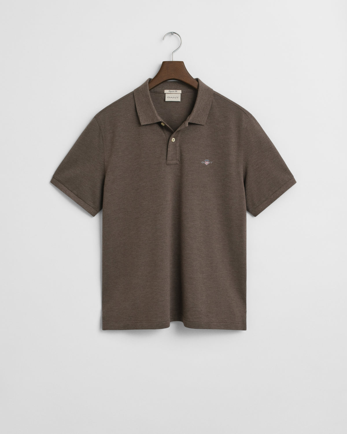 SEAWOOD MELANGE, REG SHIELD SS PIQUE POLO BY GANT AU.