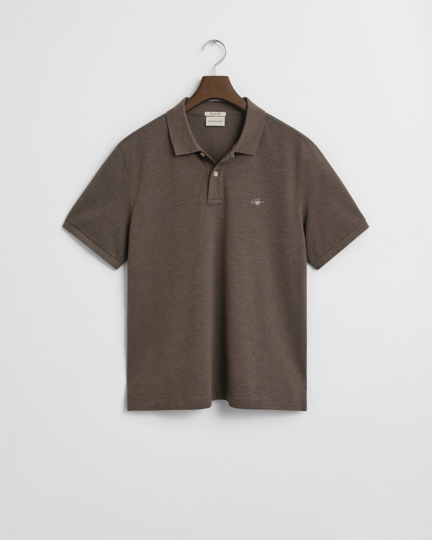 SEAWOOD MELANGE, REG SHIELD SS PIQUE POLO BY GANT AU.