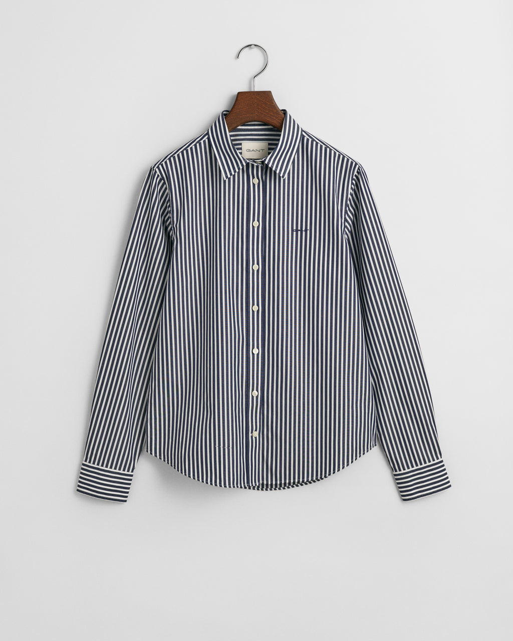 CLASSIC BLUE, REG CLASSIC POPLIN STRIPED SHIRT BY GANT AU.