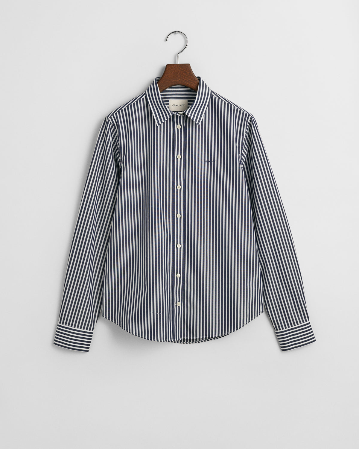 CLASSIC BLUE, REG CLASSIC POPLIN STRIPED SHIRT BY GANT AU.